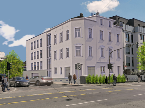 Neubau und Erweiterung eines Mehrfamilienhauses, Offenbach am Main
