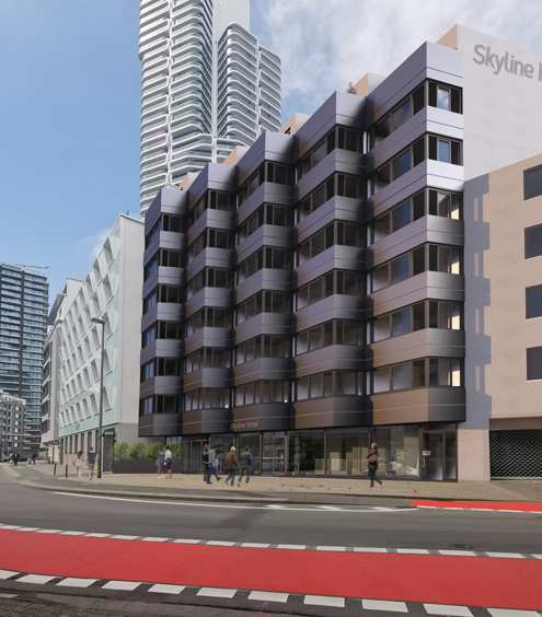 Aufstockung eines Hotelgebäudes